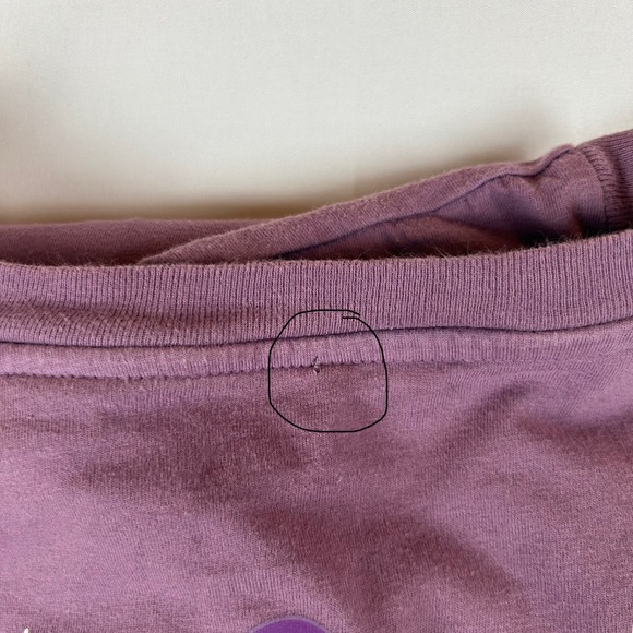 Disney Our Universe The Muses Long Sleeve Purple Graphic Tee Women's - Picture 10 of 10